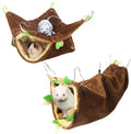 LEFTSTARER Guinea Pig Ferret Rat Hammock Toy Small Animal Cage Accessories Hideout Tunnel & Bunkbed Hammock for Rat Ferr