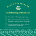 Oxbow Hay Topper, Rabbit & Guinea Pig Treats, Hay Mixer, Garden Blend, 2 oz