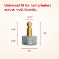 Pet Dog Nail Grinder Replacement Heads Coarse, Diamond Grit Drum