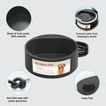 Outdoor Heated Water Bowl for Dogs Cats, 2.2L Winter Heating Dog Water Bowl Smart Thermal for Outdoor Chickens Rabbits B