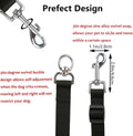 ASOCEA 3 Dog Leash - 3 in 1 Multiple Dog Leash with Detachable Swivel, Soft Padded Handle for Walking and Training Two or Three Dogs (Black)