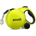 32ft Retractable Dog Leash with Reflective Strips, One-Button Control & Sturdiness Nylon Material, Long Leash Retractable with Poop Bag Holder for Medium Large Dog