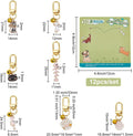 DELORIGIN 12pcs Cat Dog Collar Bells Charms, Pet Enamel Collar Bells Fishbone Jewelry Charms Cat Paw Alloy Collars Charm Bells for Cats Dogs Rabbit Necklace DIY Keyring Pendants Bag Decor