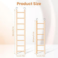 Andibro 2 Pack Bird Ladder for Cage, Wooden Bird Cage Accessories