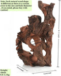 Natural Driftwood Aquarium Cave Betta Fish Hideout for Aquarium Fish Tank Decorations 10.2-11.8" -Reptile Hide-Snake Hid