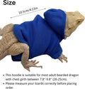 Lizards Clothes for Bearded Dragon - Handmade Cotton Hoodies Warm Sweater Coat Reptiles Apparel Costume Skin Protection 