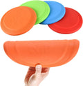 Kwispel Dog Flying Disc - Durable Rubber Dog Toy for Fetch - Interactive Lightweight Flyer Dog Toys for Outdoor Playtime - Safer Disc for Healthy Activity - for Small/Medium Dogs (Blue)