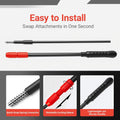 UPETTOOLS Aquarium Clean Tool 6 in 1 Fish Tank Cleaning Kit Algae Scraper Scrubber Pad Adjustable Long Handle Fish Tank 