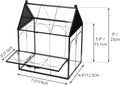 NCYP Glass Enclosure with Vent Holes for Jumping Spiders, Praying Mantis, Small Insect - 7.5" x 4.9" x 9" Front Opening 