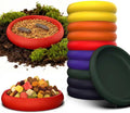 12-Pack Small Feeding Dish for Reptiles, Colorful Feeder Bowls for Isopods, Springtails, Dubia Roaches & Dwarf Invertebr
