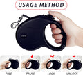 enrgticdg 16Ft Retractable Dog Leash,Light Weight Leash for Small to Medium Dogs/Cats Up to 50lbs,Stainless Steel Spring