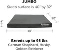 Furhaven Replacement Dog Bed Cover Water-Resistant Indoor/Outdoor Logo Print Oxford Polycanvas Mattress, Washable - Ston