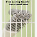 2 Pcs Bird Cage Brush with Scraper - Bird Cage Cleaner for Cleaning Kennels Perches Poop Remover Parrot Parakeet Pet Cag