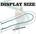 Dnoifne 59 Inch Spiral Rope Perch, Bird Cage Stand Pole Accessory, Climbing Toy for Parrot, Parakeet, Budgie, Lovebird, Cockatiel (59"/1.5 M)