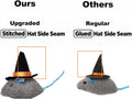 6-Pack Halloween Cat Toys Interactive Toy Witch Magic Hat Costume Plush Mouse Shaped Catnip Toys
