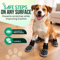 MaxGrip PAWWEAR Anti‑Slip Dog Socks | Dual‑Side Traction Grip, Block‑Pattern Max Stability | Breathable Lyocell Fabric |