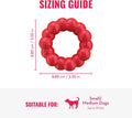 KONG Ring, Natural Rubber Chew Toy for Dental Health, for Small/Medium Dogs