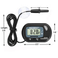AQUANEAT Aquarium Thermometer, Fish Tank Thermometer, Digital Temperature Test, with Large LCD Display (1 Pack)