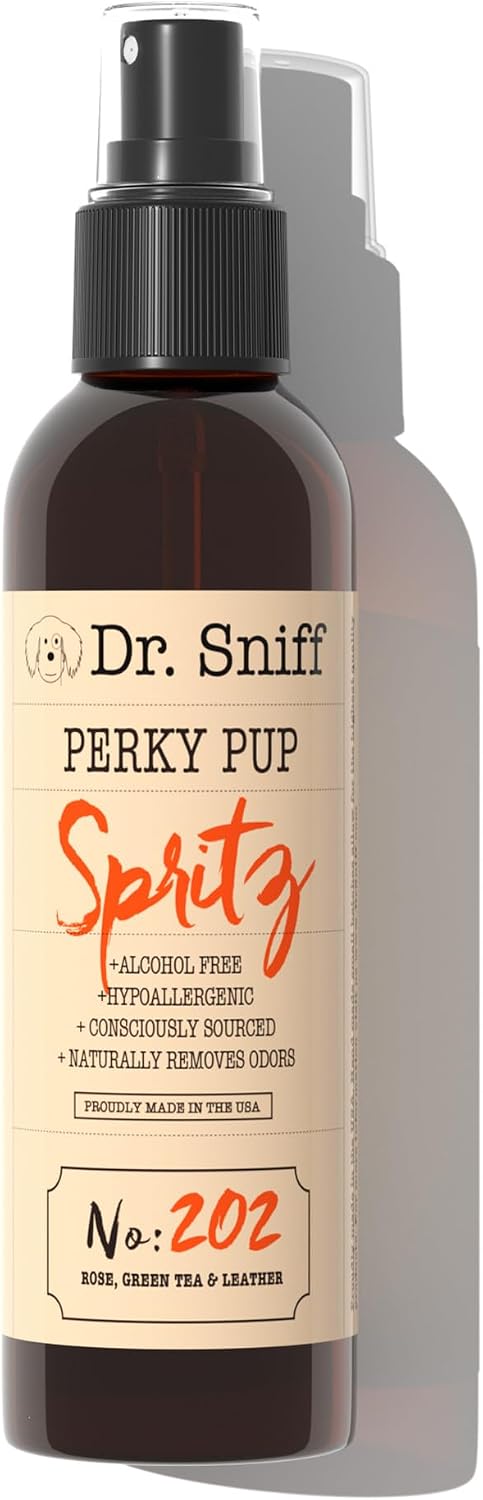Dr. Sniff Dog Spray Perky Pup Scent Odor Deodorizer Cologne 4 oz