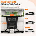 Dog Car Barrier, Dog Car Net Barrier, Heavy Duty Canvas Seat Divider with Belt Set, Double-Sided Organizer, Adjustable Pet Safety Kit, Precision Fit for SUV & Cars