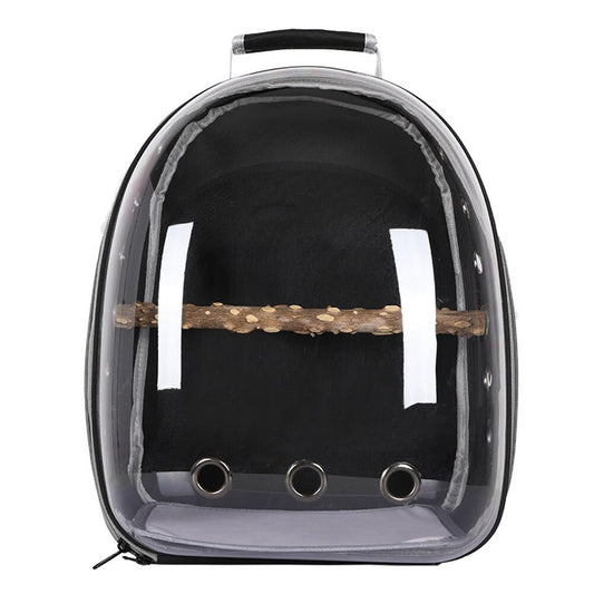 Bird Carrier Backpack, Bird Travel Carrier with Standing Perch, Lightweight Breathable Parrot Cage for Small Birds, Green Cheek, Cockatiel, Parrot