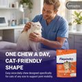 Vetoquinol Flexadin - Joint Support for Cats of Any Size - Healthy Hip & Mobility Support for Comfortable Movement - Tasty Daily Chew with Beef Flavor - 30 Count Bag