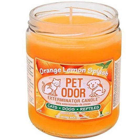 Pet Odor Exterminator Candle Orange Lemon Splash