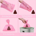 Poop Bags Rolls 256 Count - 9x13 Inches Pink Thickened Leakproof Lavender scent Poo Bags for Dogs, Pet Waste Bags for Wa