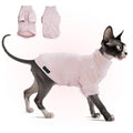 Fleece Sphynx Cat Clothes Soft Hairless Cat Clothes Pullover Cat Sweater for Chihuahua All Season Light and Warm Kitten Cloth for Cats Only Puppy Clothes Small Dog Sweater (Pink, S)