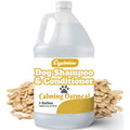 Crystalino Oatmeal Shampoo for Dogs - 1 Gallon Dog Shampoo Champu para Perros & Conditioner Concentrate Professional Grooming - 1 Gallon Sensitive Hypoallergenic Dogs Shampoos, Oatmeal Puppy Shampoos