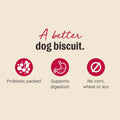 The Honest Kitchen Whole Grain Goat’s Milk N’ Cookies Dog Treats, Blueberry & Vanilla Recipe, Training Treats for Dogs, 