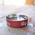 Loving Pets Bella Dog Bowls- Stainless Steel Dog & Cat Bowls - Spill Proof Dog Food Bowl, Cat Bowl, Puppy Essentials & P