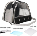 Small Animal Travel Carrier with Absorbent Pad Set, Pee Pad with Leak-Proof Quick-Dry Design for Guinea Pig,Portable Bea