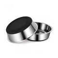 Dog Bowls Durable Heavy Duty Stainless Steel Dog Bowls Non-Slip Basic Bowl for Dogs with Rubber Base (2 Pack, 3 Cups)