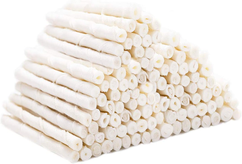MON2SUN Dog Treats, 5 Inch Natural Flavor Rawhide Twist Sticks, 25.4oz