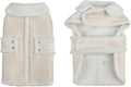 Dog Winter Jacket, Warm Windproof Dog Sweaters for Small Dogs, Thick Apparelf Fleece Coat for Medium Large Dogs (X-Small