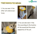 Adjustable Cat Recovery Collar - Cute Flower Neck Cones After Surgery, Set of 2, Surgery Recovery Elizabethan Collars for Kitten and Cats S Size (2 pcs)