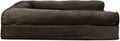 Furhaven Cooling Gel Dog Bed for Large Dogs w/ Removable Bolsters & Washable Cover, For Dogs Up to 95 lbs - Plush & Sued