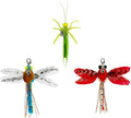TTcat Cat Feather Wand Toys,Retractable Wand Toy with 3 Simulation Insects Dragonfly Grasshopper Refills,Interactive Cat