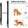 Long Dog Leash 15 FT: Heavy Duty Rope Leashes for Dogs Training with Swivel Lockable Hook Reflective Threads Bungee and 