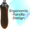 7 Inch Swiss Hoof Knife Double Edged – Stainless Steel Curved Blade Farrier Tool with Round Wooden Grip, Multipurpose Ho