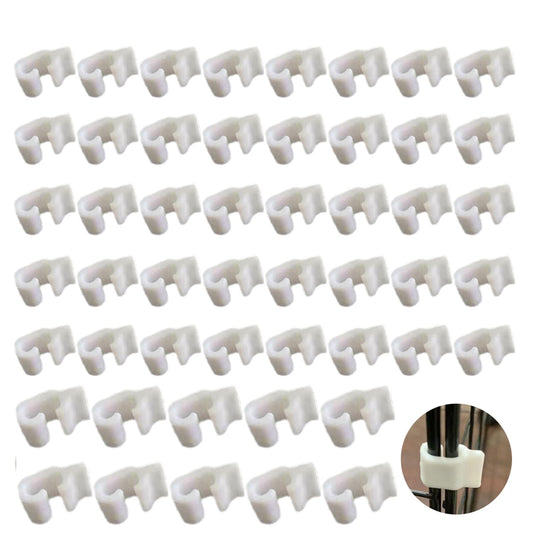 UtySty 50 Pack Wire Cage Clips Cat Cage Door Latch Buckle Lock Snap on Detachable Connector Clamp for DIY Assembly Kitten Puppy Chicken Quail Pigeon Dog Rabbit Cages Gate Yard