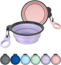 AONKEY 2 Pack Collapsible Dog Bowls with Bottle Carrier(Small 15oz)