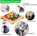 100pcs (10 Colors) Cat Nail Caps, Cat Claw Caps with Adhesive Glue and Applicators (M)