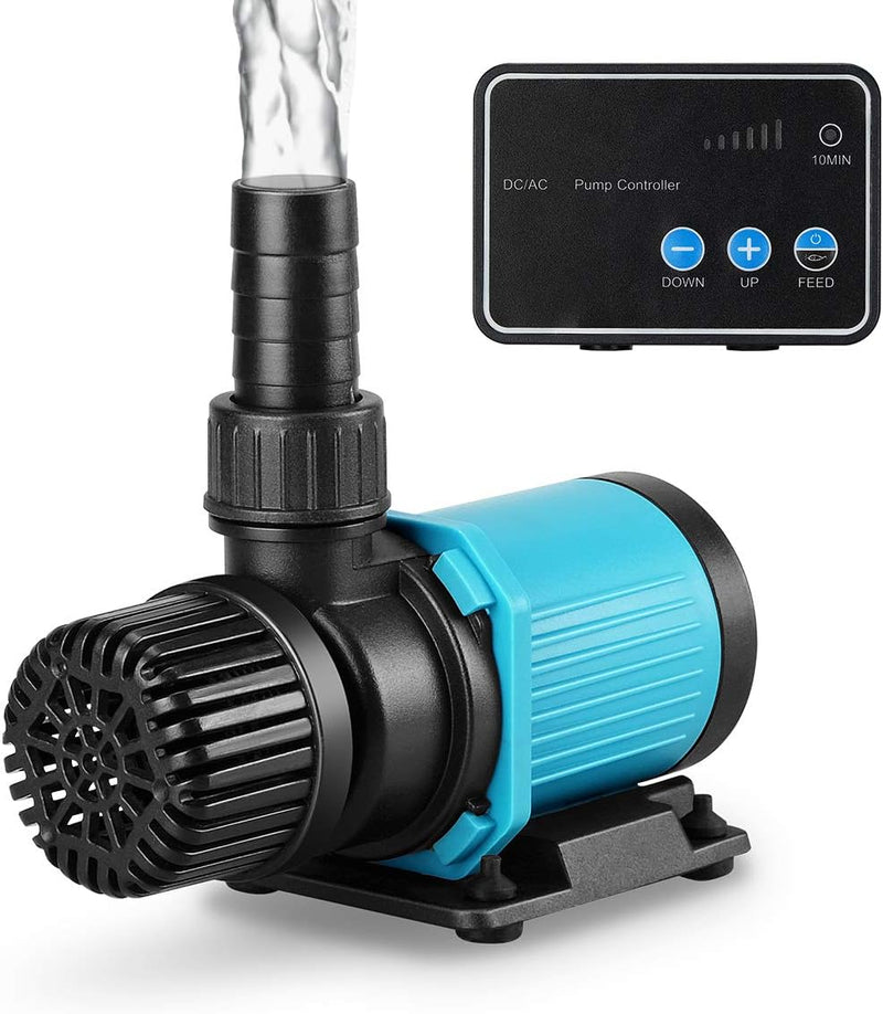 800GPH 30W16FT Aquarium 24V DC Water Pump with Controller, Submersible and Inline Return Pump for Fish Tank,Aquariums,Fo