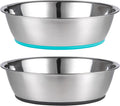 PEGGY11 Lightweight Stainless Steel Cat Bowls, 1.8 US Cup Each