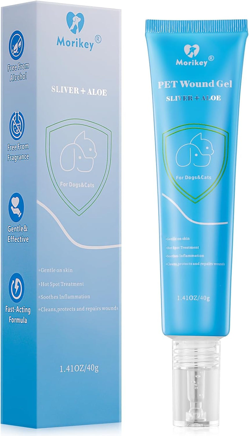 Pet Dog Wound Care Hydro Gel, Hot Spot Gel, Healing Aid and relieves Itchy Skin,Irritations for Pets Dogs Cats,Safe If L