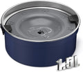 Dog Water Bowl No Spill, 1.5L/50oz Stainless Steel Slow Water Bowl for Dogs, Spill Proof Dog Bowl with Anti-Splash & Non