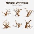 emours Driftwood for Aquarium, Large Tall Natural Aquarium Wood for Fish Tank Decor, 12-18 Inch (30-45 cm) Driftwood for