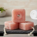 Compressed Himalayan Salt Lick 6 lbs, Big Block, Licking Salt for Horses, Deer Salt Lick Block, Block Salt on Rope, Hima
